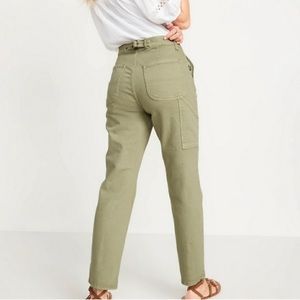 Old Navy Womens Sky High Straight Jeans Norfolkpine Green Size 22 NEW 44X28
